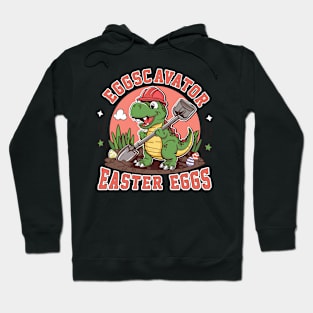 Eggscavator Dino Easter Egg Hunt Adventurer Design Hoodie